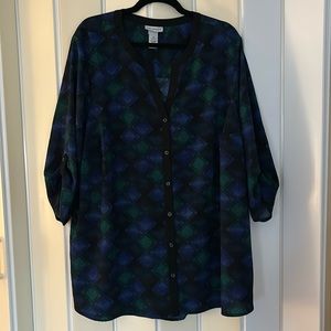 Catherine’s button down blouse, women’s size 2X